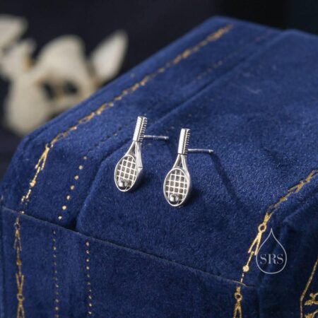 Serve Up Style: Stunning Tennis Racket Dangle Earrings for the Ultimate Sports Fan!